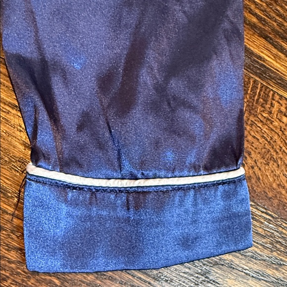 Royal Blue Satin Kids Pajama Set size 7-8 - Picture 9 of 13